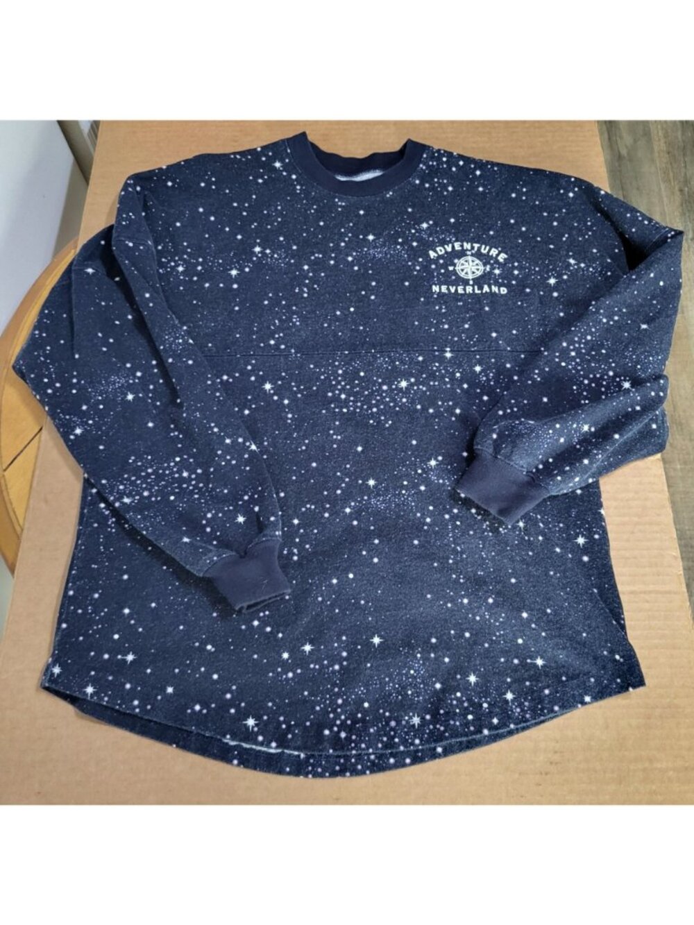 Disney Store Spirit Jersey NEVERLAND Peter Pan Constellation Navy Blue XS - Picture 2 of 10